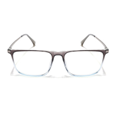 Eyejack Domino Black & Clear Rectangle Eyeglasses for Men & Women (TR1001FCL1628-C13)