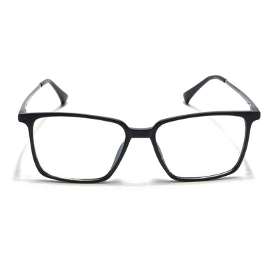 Eyejack Domino Matt Black Square Eyeglasses for Men & Women (TR1002FCL1631-C2)