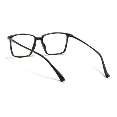 Eyejack Domino Matt Black Square Eyeglasses for Men & Women (TR1002FCL1631-C2)