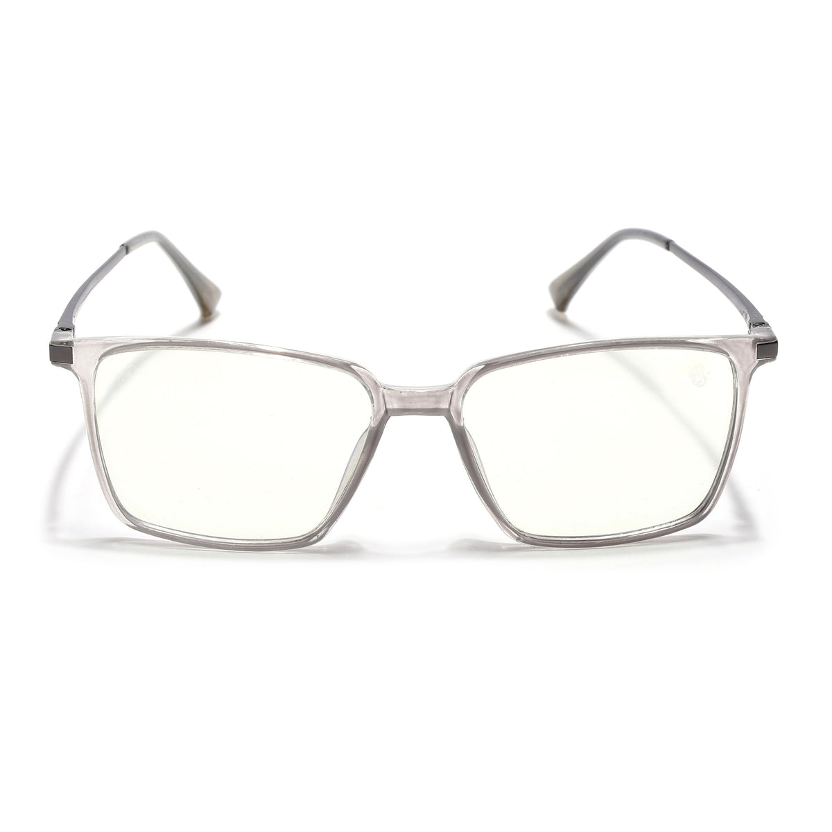 Eyejack Domino Transparent Square Eyeglasses for Men & Women (TR1002FCL1632-C3)