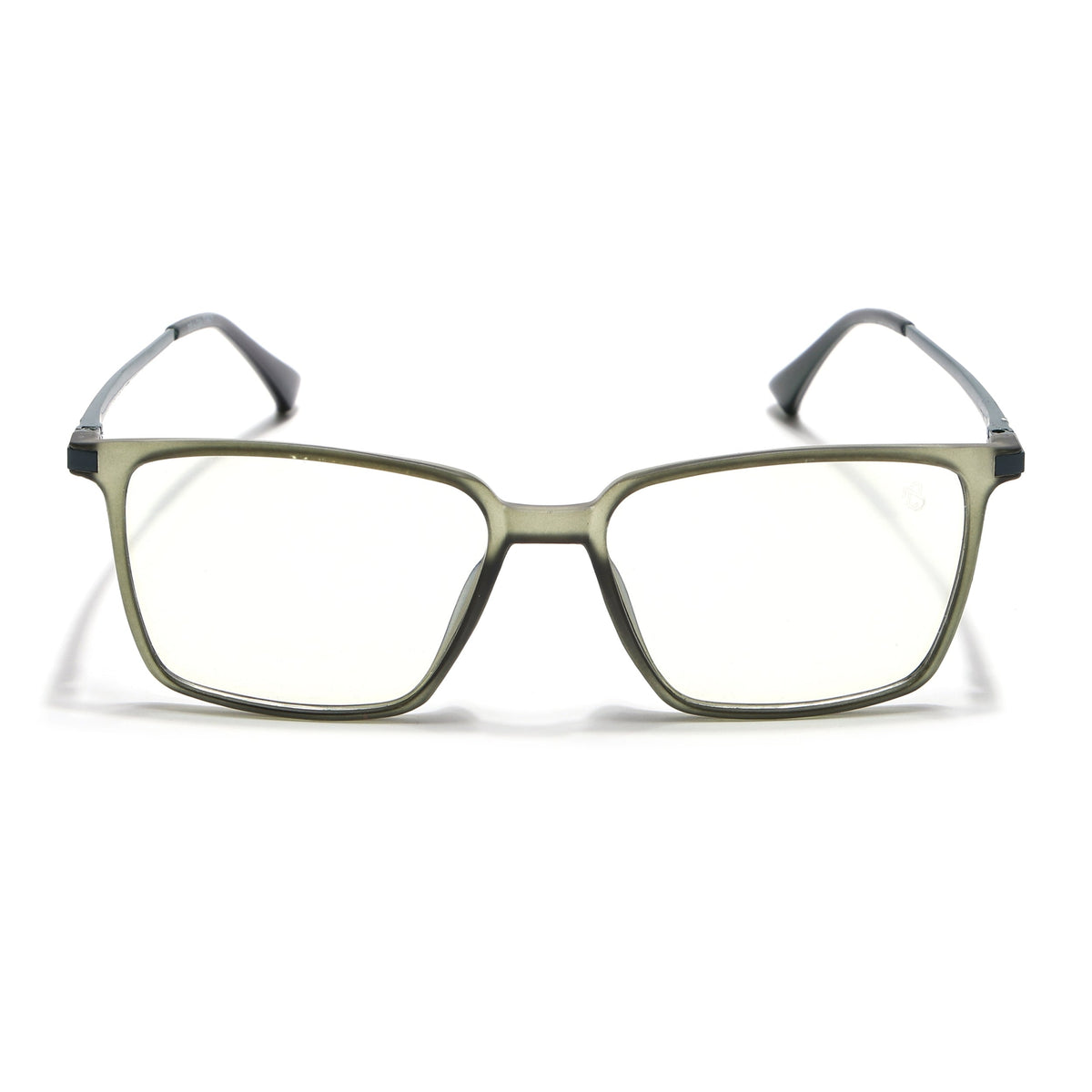 Eyejack Domino Olive Square Eyeglasses for Men & Women (TR1002FCL1636-C7)