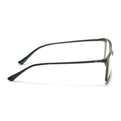 Eyejack Domino Olive Square Eyeglasses for Men & Women (TR1002FCL1636-C7)