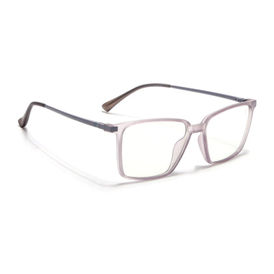 Eyejack Domino Purple Square Eyeglasses for Men & Women (TR1002FCL1637-C8)