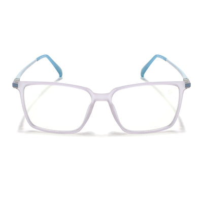 Eyejack Domino Light Purple Square Eyeglasses for Men & Women (TR1002FCL1638-C9)