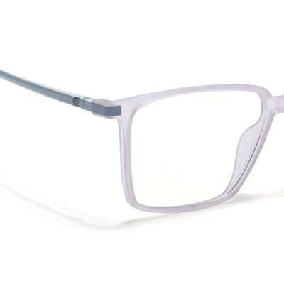 Eyejack Domino Light Purple Square Eyeglasses for Men & Women (TR1002FCL1638-C9)