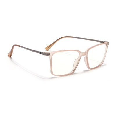 Eyejack Domino Matt Brown Square Eyeglasses for Men & Women (TR1002FCL1640-C11)