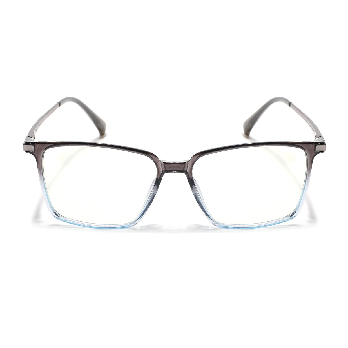 Eyejack Domino Black & Clear Square Eyeglasses for Men & Women (TR1002FCL1642-C13)