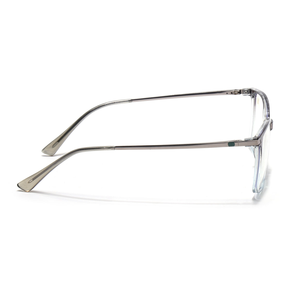 Eyejack Domino Black & Clear Square Eyeglasses for Men & Women (TR1002FCL1642-C13)
