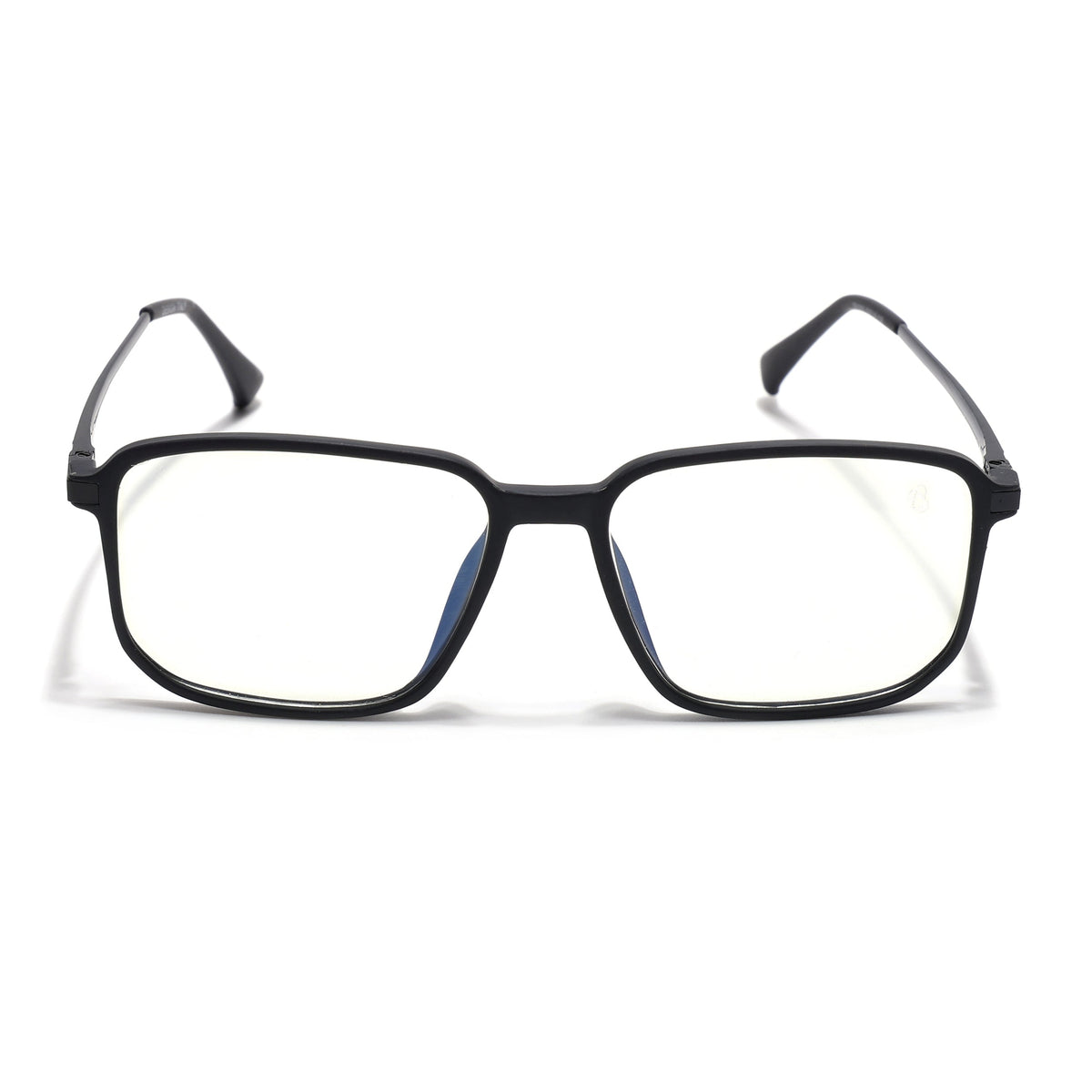 Eyejack Domino Matt Black Square Eyeglasses for Men & Women (TR1003FCL1645-C2)