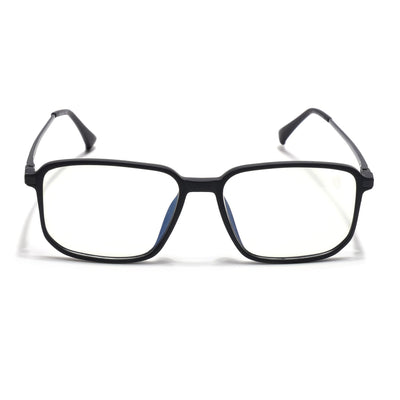 Eyejack Domino Matt Black Square Eyeglasses for Men & Women (TR1003FCL1645-C2)