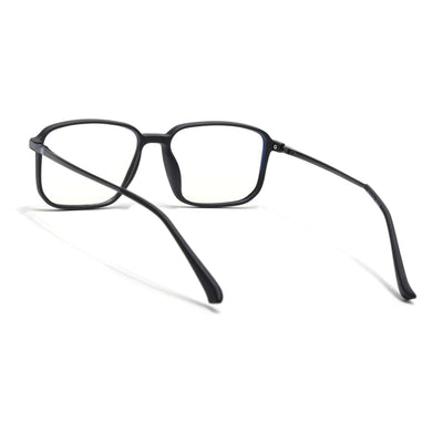 Eyejack Domino Matt Black Square Eyeglasses for Men & Women (TR1003FCL1645-C2)