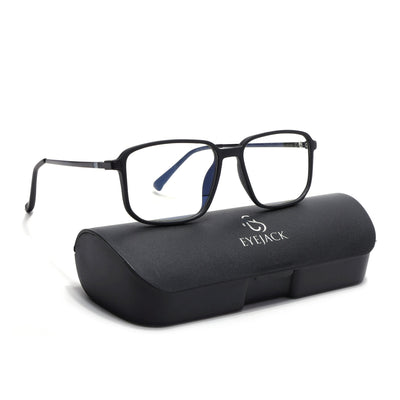 Eyejack Domino Matt Black Square Eyeglasses for Men & Women (TR1003FCL1645-C2)