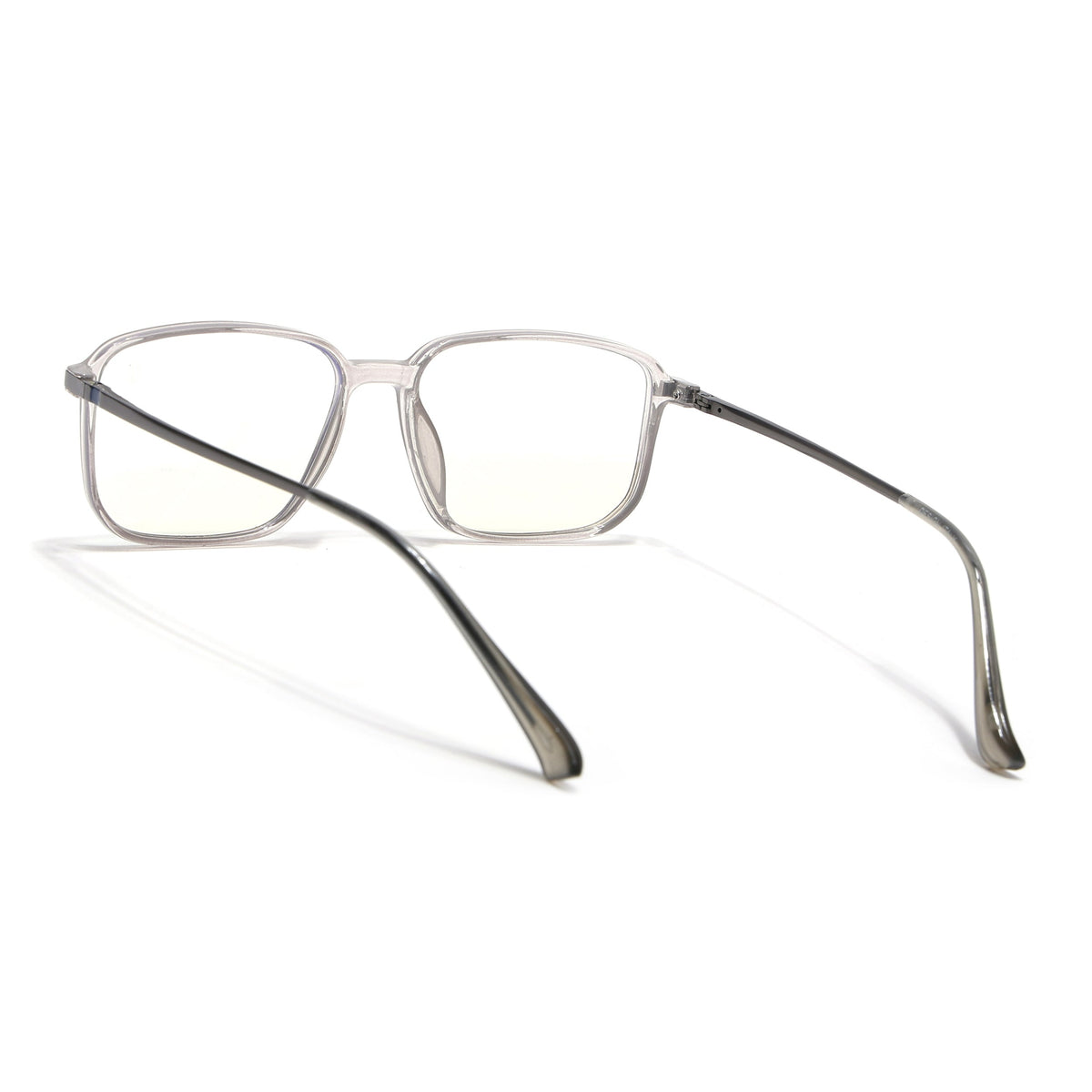 Eyejack Domino Transparent Square Eyeglasses for Men & Women (TR1003FCL1646-C3)