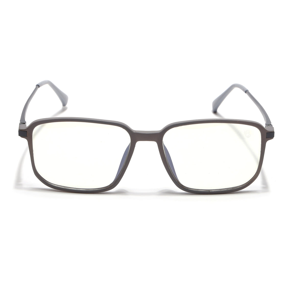 Eyejack Domino Grey Square Eyeglasses for Men & Women (TR1003FCL1648-C5)