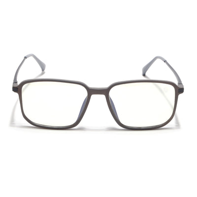 Eyejack Domino Grey Square Eyeglasses for Men & Women (TR1003FCL1648-C5)