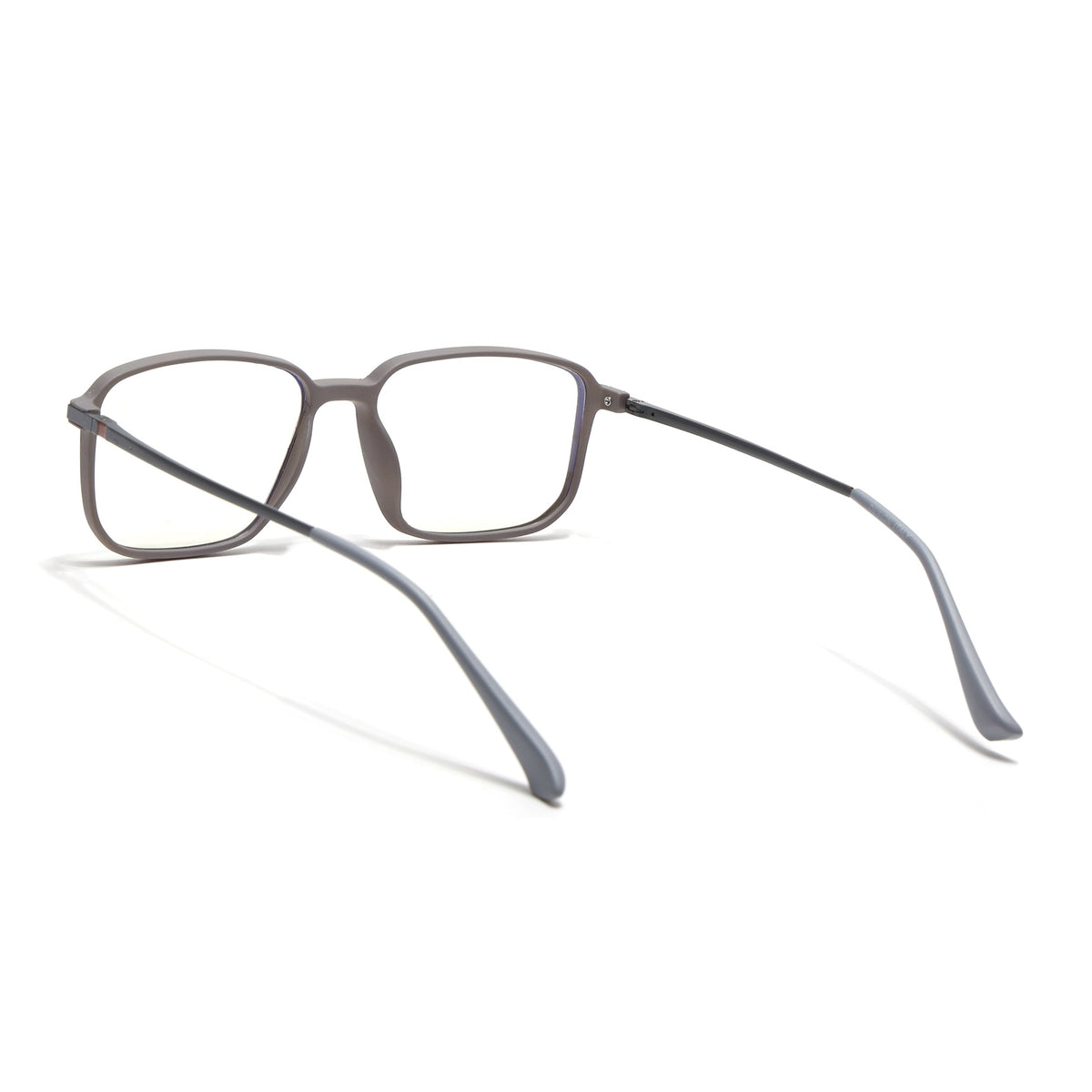 Eyejack Domino Grey Square Eyeglasses for Men & Women (TR1003FCL1648-C5)