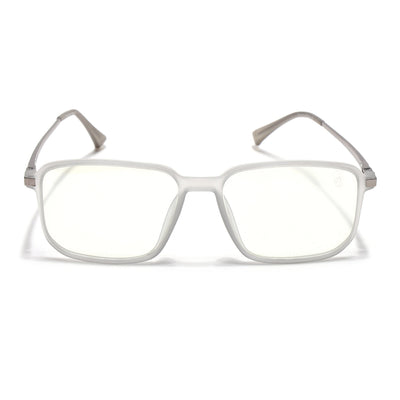 Eyejack Domino Matt Grey Square Eyeglasses for Men & Women (TR1003FCL1649-C6)