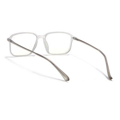 Eyejack Domino Matt Grey Square Eyeglasses for Men & Women (TR1003FCL1649-C6)