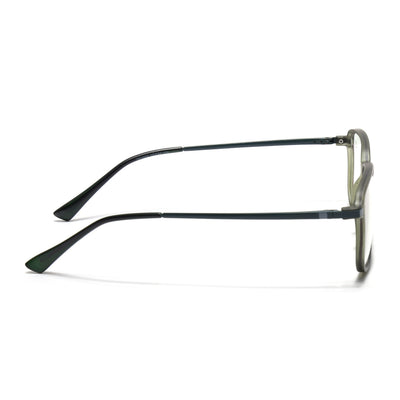 Eyejack Domino Olive Square Eyeglasses for Men & Women (TR1003FCL1650-C7)