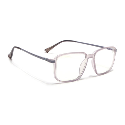 Eyejack Domino Purple Square Eyeglasses for Men & Women (TR1003FCL1651-C8)