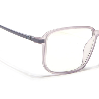 Eyejack Domino Purple Square Eyeglasses for Men & Women (TR1003FCL1651-C8)