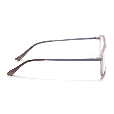 Eyejack Domino Purple Square Eyeglasses for Men & Women (TR1003FCL1651-C8)