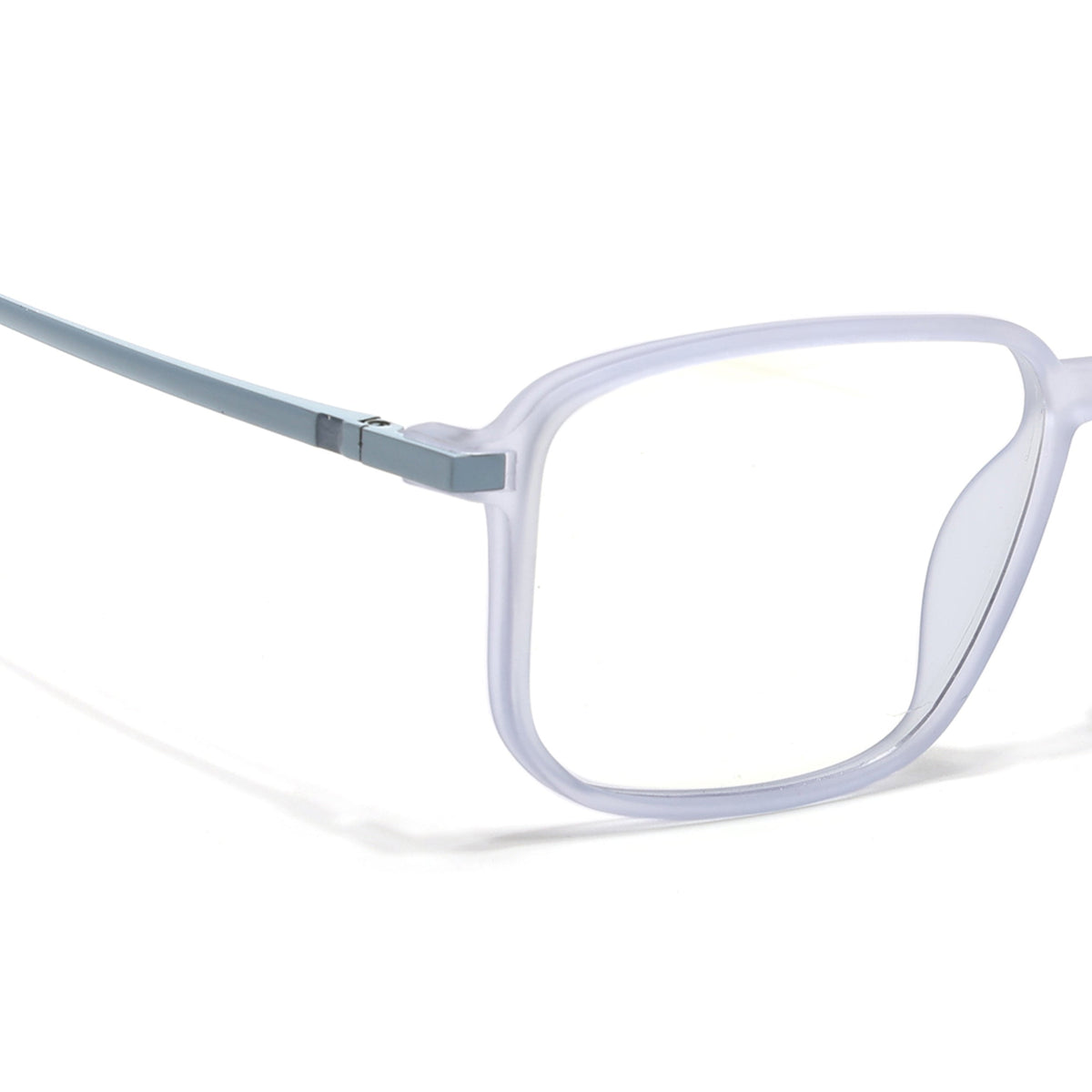 Eyejack Domino Light Purple Square Eyeglasses for Men & Women (TR1003FCL1652-C9)
