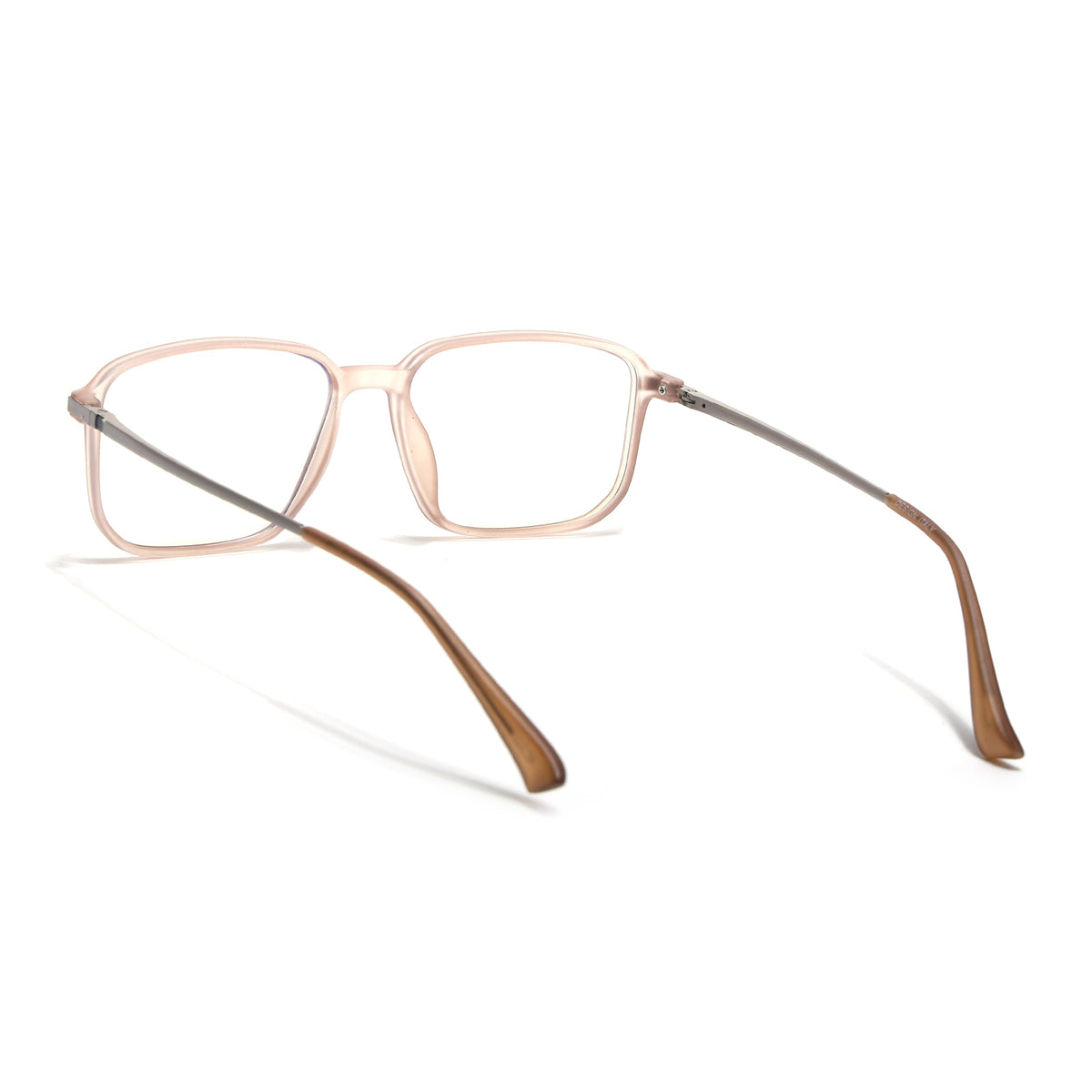Eyejack Domino Matt Brown Square Eyeglasses for Men & Women (TR1003FCL1654-C11)