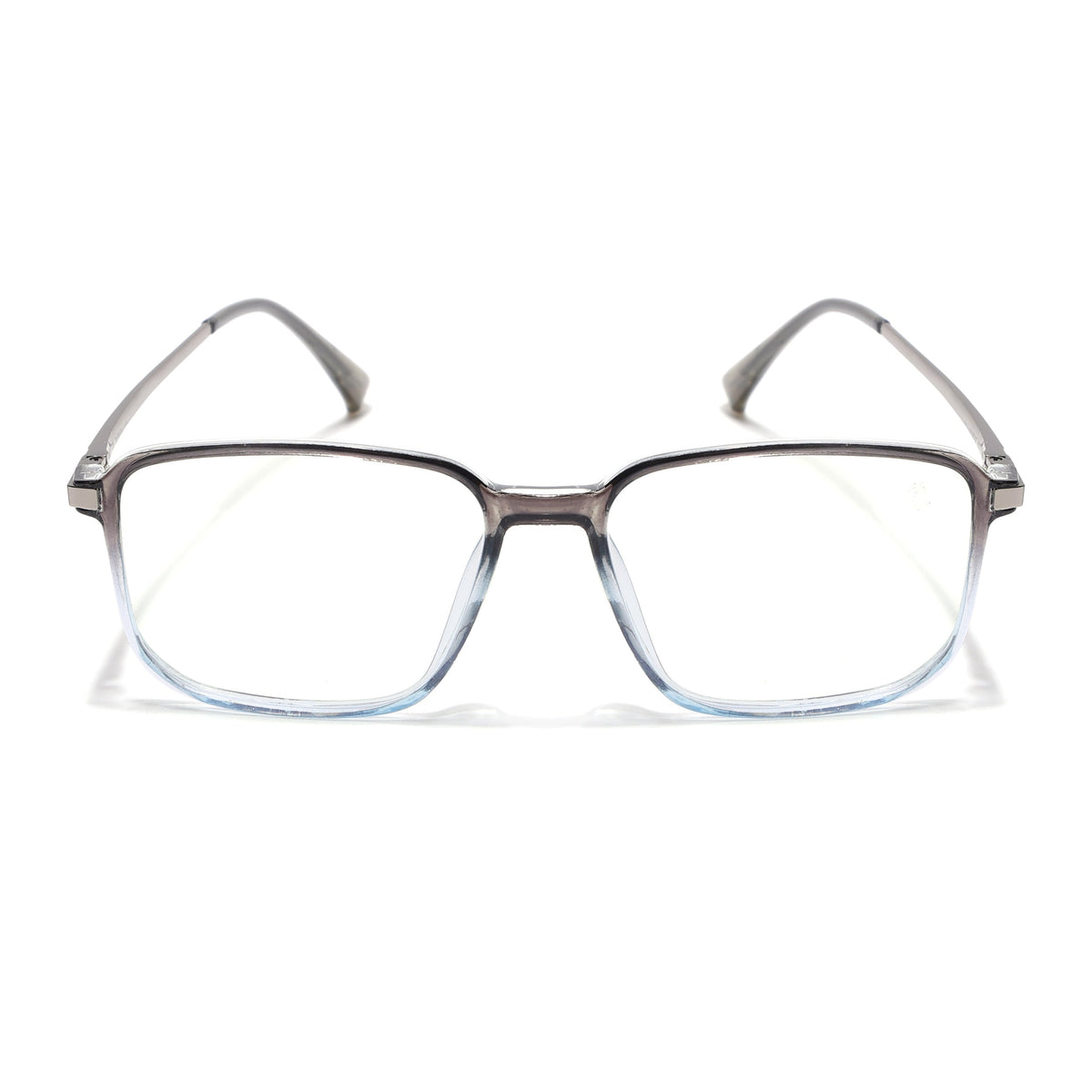 Eyejack Domino Black & Clear Square Eyeglasses for Men & Women (TR1003FCL1656-C13)