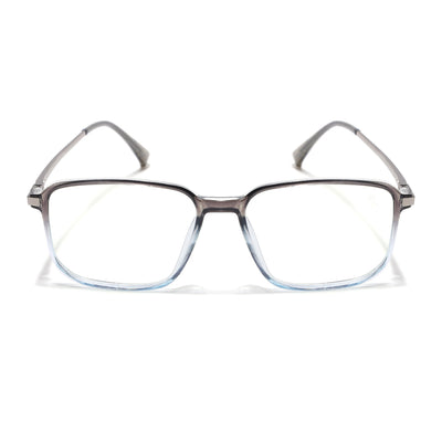 Eyejack Domino Black & Clear Square Eyeglasses for Men & Women (TR1003FCL1656-C13)