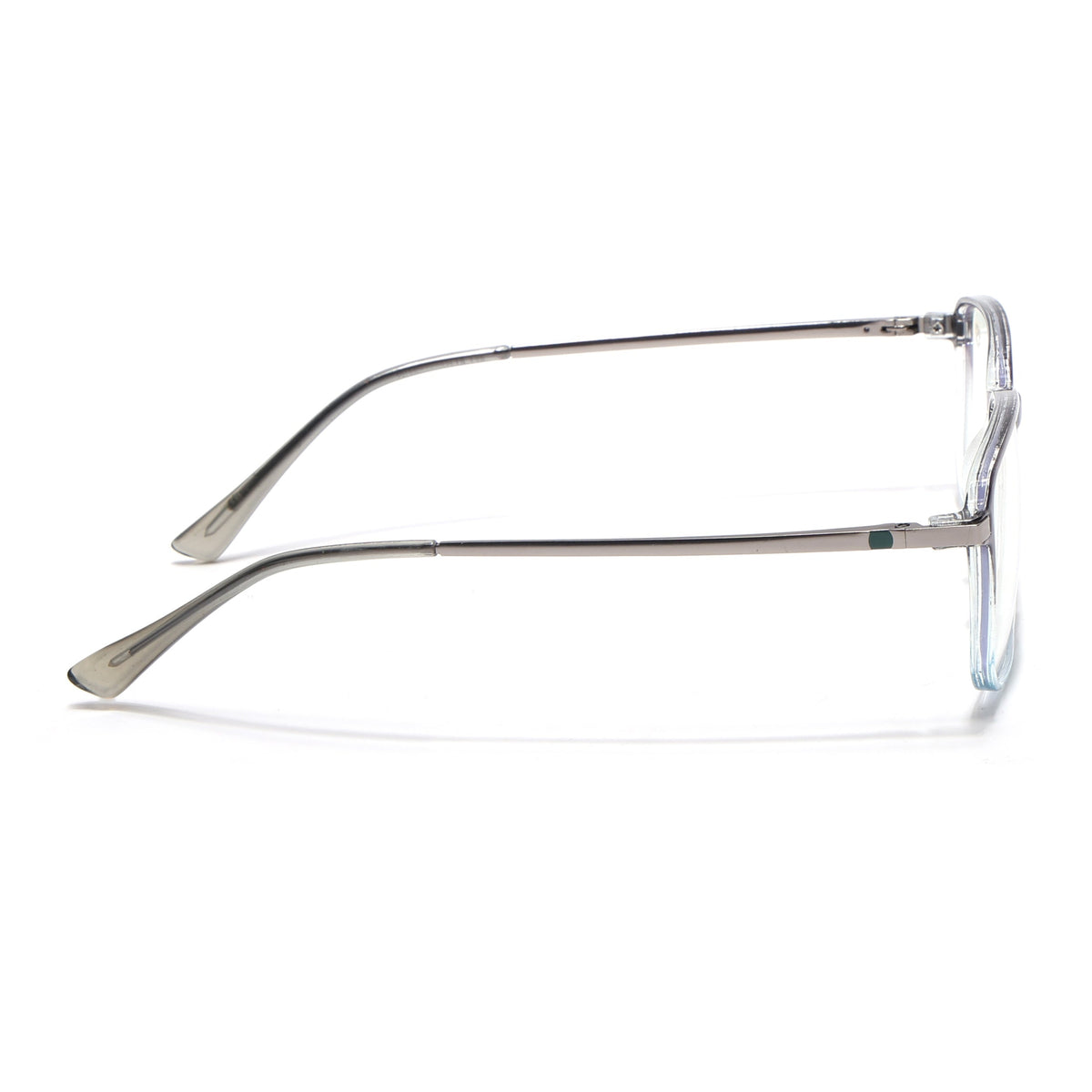 Eyejack Domino Black & Clear Square Eyeglasses for Men & Women (TR1003FCL1656-C13)