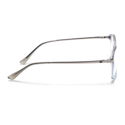 Eyejack Domino Black & Clear Square Eyeglasses for Men & Women (TR1003FCL1656-C13)