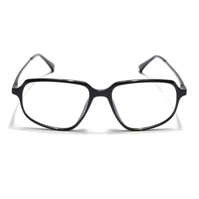 Eyejack Domino Shine Black Square Eyeglasses for Men & Women (TR1004FCL1658-C1)