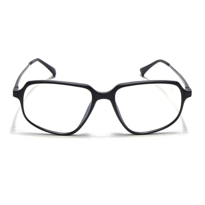 Eyejack Domino Matt Black Square Eyeglasses for Men & Women (TR1004FCL1659-C2)