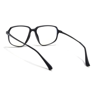 Eyejack Domino Matt Black Square Eyeglasses for Men & Women (TR1004FCL1659-C2)