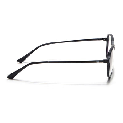 Eyejack Domino Matt Black Square Eyeglasses for Men & Women (TR1004FCL1659-C2)