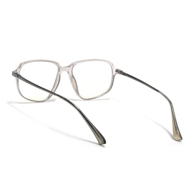 Eyejack Domino Transparent Square Eyeglasses for Men & Women (TR1004FCL1660-C3)