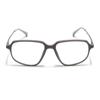 Eyejack Domino Grey Square Eyeglasses for Men & Women (TR1004FCL1662-C5)