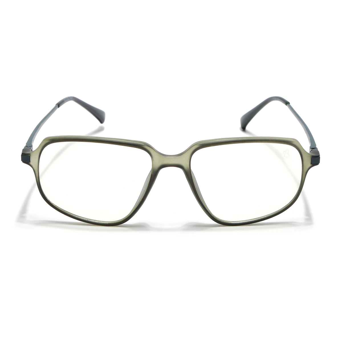 Eyejack Domino Olive Square Eyeglasses for Men & Women (TR1004FCL1664-C7)
