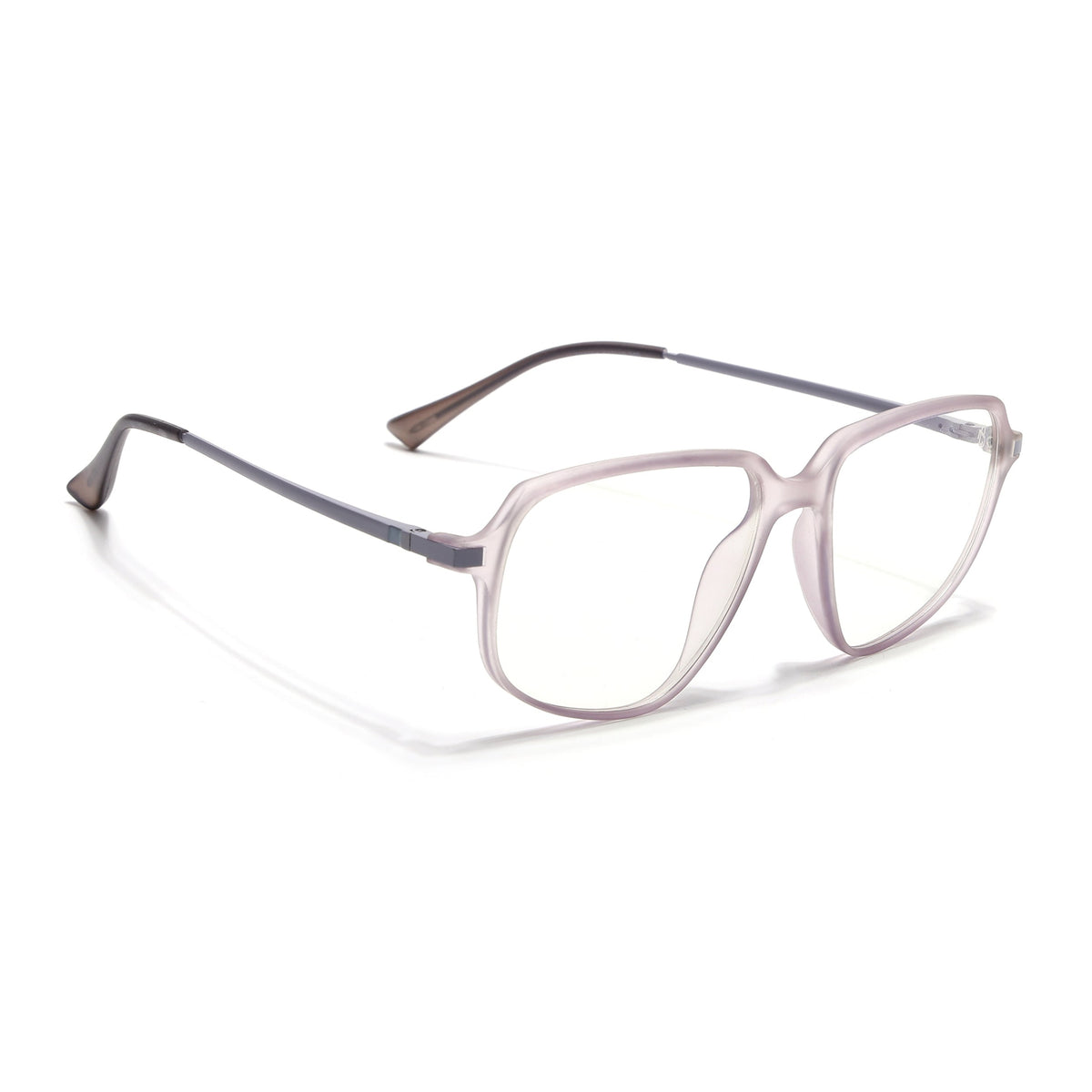Eyejack Domino Purple Square Eyeglasses for Men & Women (TR1004FCL1665-C8)