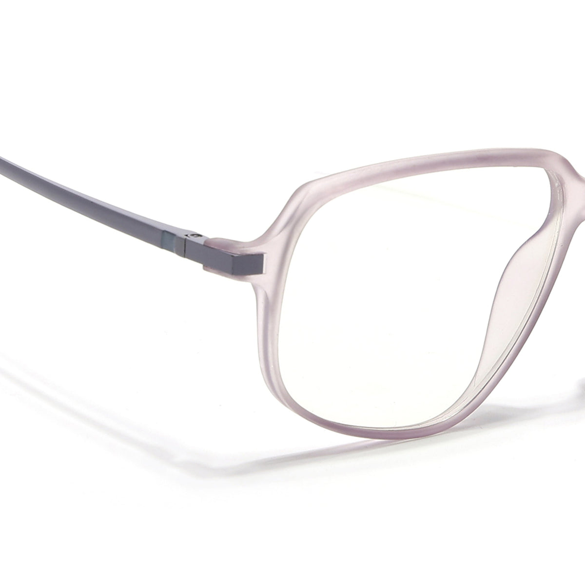 Eyejack Domino Purple Square Eyeglasses for Men & Women (TR1004FCL1665-C8)
