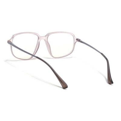 Eyejack Domino Purple Square Eyeglasses for Men & Women (TR1004FCL1665-C8)