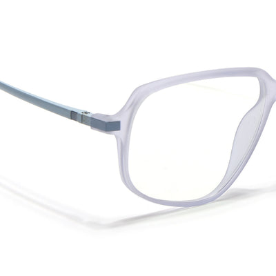 Eyejack Domino Light Purple Square Eyeglasses for Men & Women (TR1004FCL1666-C9)