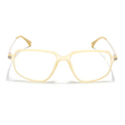 Eyejack Domino Yellow Square Eyeglasses for Men & Women (TR1004FCL1669-C12)