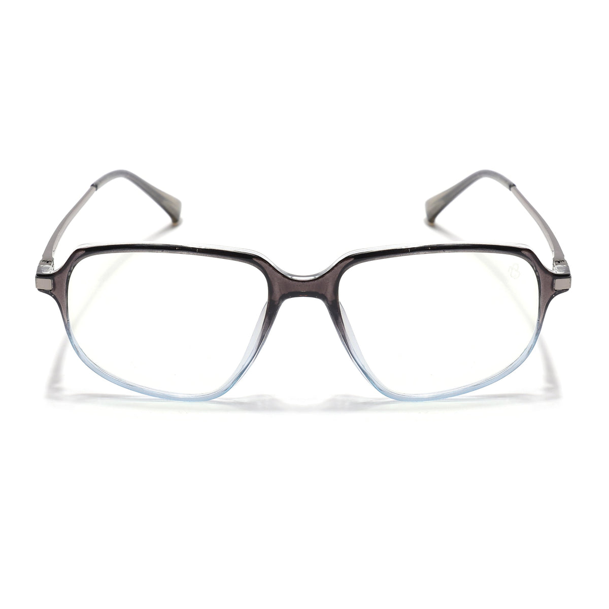 Eyejack Domino Black & Clear Square Eyeglasses for Men & Women (TR1004FCL1670-C13)