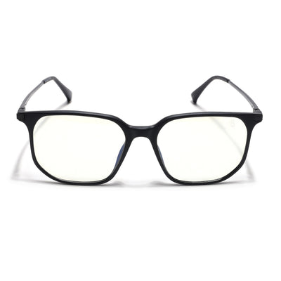 Eyejack Domino Matt Black Square Eyeglasses for Men & Women (TR1005FCL1673-C2)