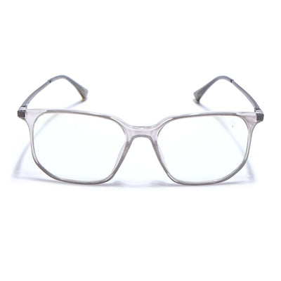 Eyejack Domino Transparent Square Eyeglasses for Men & Women (TR1005FCL1674-C3)