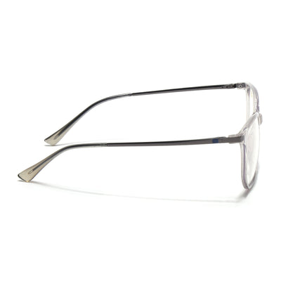 Eyejack Domino Transparent Square Eyeglasses for Men & Women (TR1005FCL1674-C3)