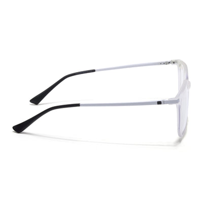 Eyejack Domino Matt Transparent Square Eyeglasses for Men & Women (TR1005FCL1675-C4)
