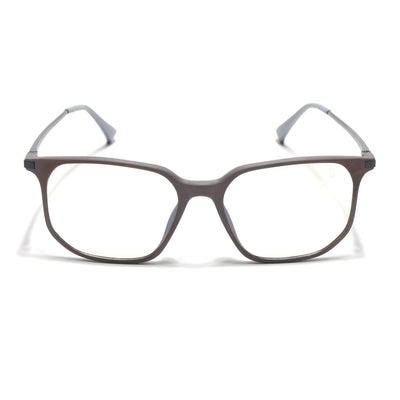 Eyejack Domino Grey Square Eyeglasses for Men & Women (TR1005FCL1676-C5)